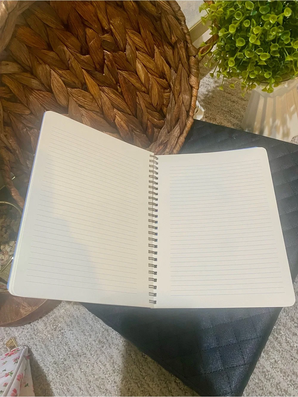 Rifle Paper Co. Floral Spiral Notebook — Pink, Coral & Yellow Blooms